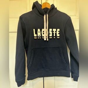 Lacoste Men's Navy Hoodie 3 D Logo